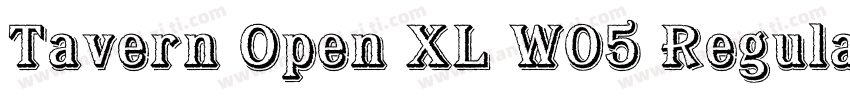 Tavern Open XL W05 Regular字体转换